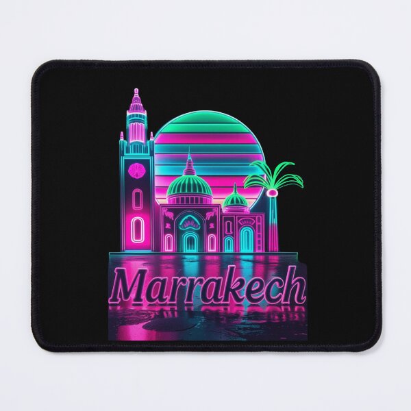 Item preview, Marrakech Neon Skyline Collection: Futuristic City Lights designed and sold by Design_Your_Day.