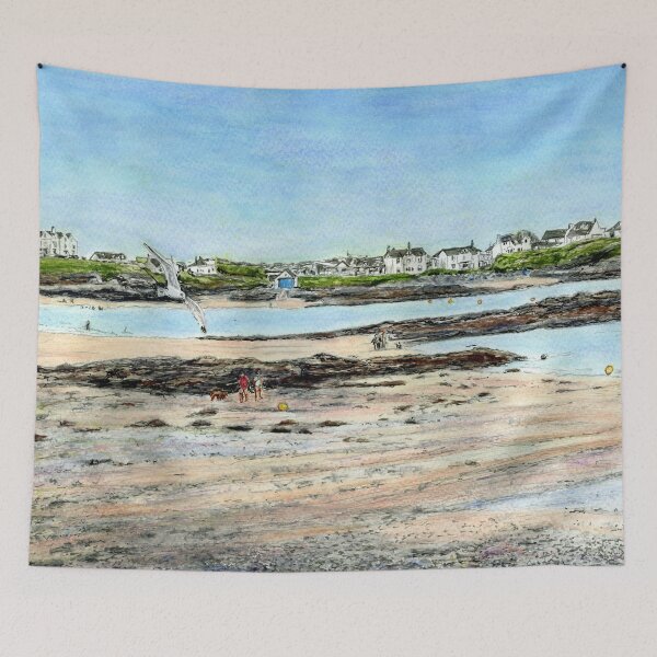 Item preview, Towyn Capel or Main Bay at Bae Trearddur Bay, Ynys Mon Anglesey designed and sold by LymphomaLass.