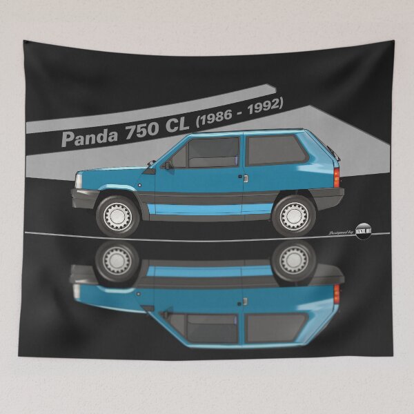 Item preview, Panda 750 CL - 1986 to 1992 (Blu Petrol Metallizzato) Minimal Icon of the 80s  designed and sold by Azaziel.