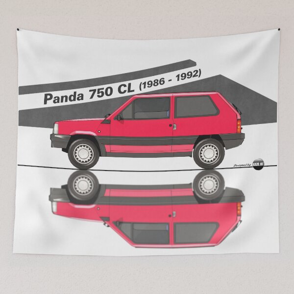 Item preview, Panda 750 CL - 1986 to 1992 (Rosso Bright Metallizzato) Minimal Icon of the 80s  designed and sold by Azaziel.