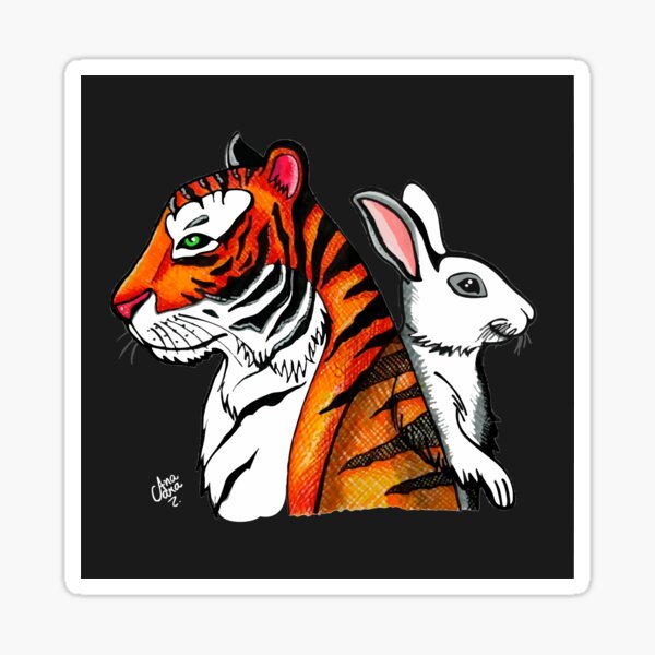 Item preview, Tiger and Rabbit | Chinese Horoscope | Chinese Lunar Year designed and sold by anaclaragf.