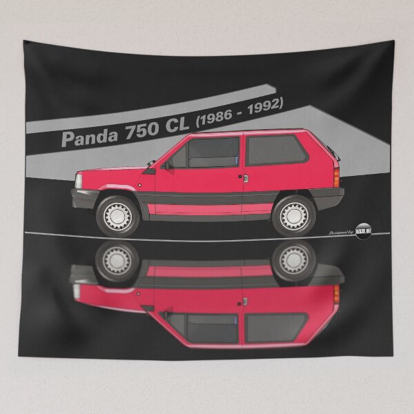 Item preview, Panda 750 CL - 1986 to 1992 (Rosso Bright Metallizzato) Minimal Icon of the 80s  designed and sold by Azaziel.