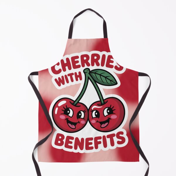 Item preview, Cherries with Benefits - Funny Cute Fruit Sticker designed and sold by Arthoughts.