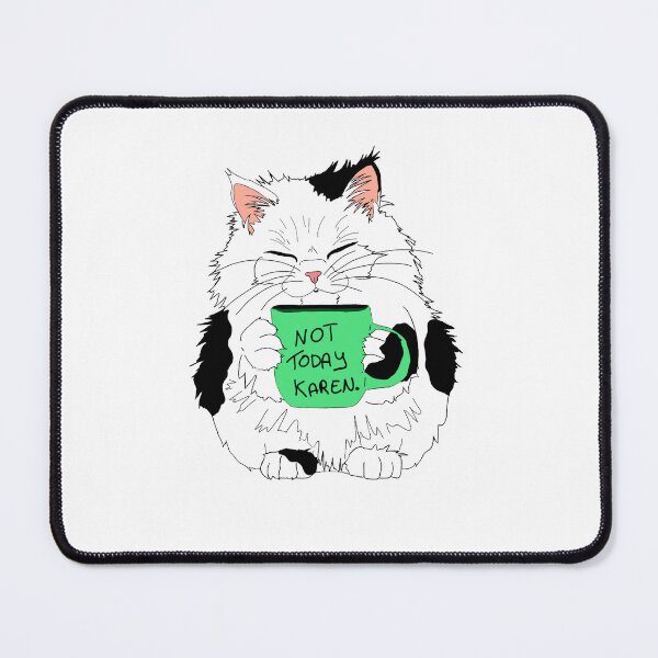 Item preview, Print of Cute cat with his coffee designed and sold by JoToteTales.