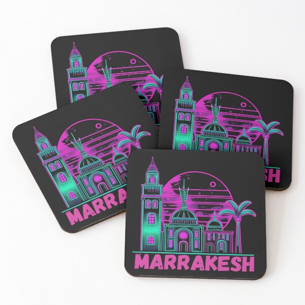 Item preview, Marrakesh Neon Skyline Collection: Futuristic City Lights designed and sold by Design_Your_Day.
