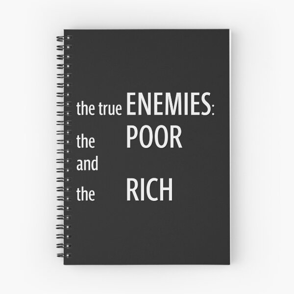 Item preview, True Enemies Social Commentary Typography Print designed and sold by cabana.space.