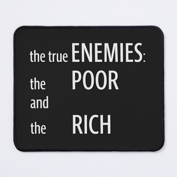 Item preview, True Enemies Social Commentary Typography Print designed and sold by cabana.space.