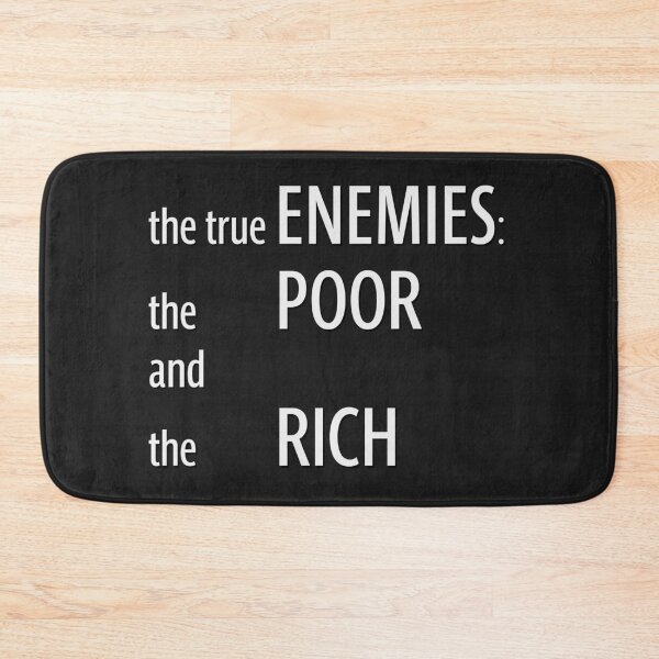 Item preview, True Enemies Social Commentary Typography Print designed and sold by cabana.space.