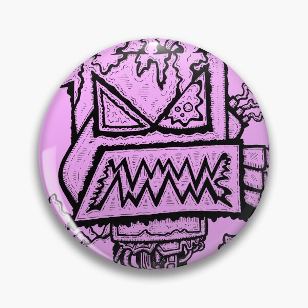 Item preview, Robot 42 Improvisation Black on Pink designed and sold by Honney-Bayes.