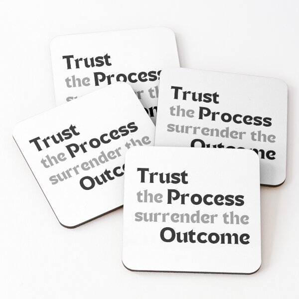 Item preview, Trust the Process, Surrender the Outcome – Spiritual Affirmation Quote for Patience & Inner Peace designed and sold by MakeMyDaze.