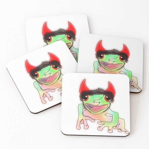 Item preview, Frog with Devil Horns – animalzinhats designed and sold by Ashley’sAnimalz.