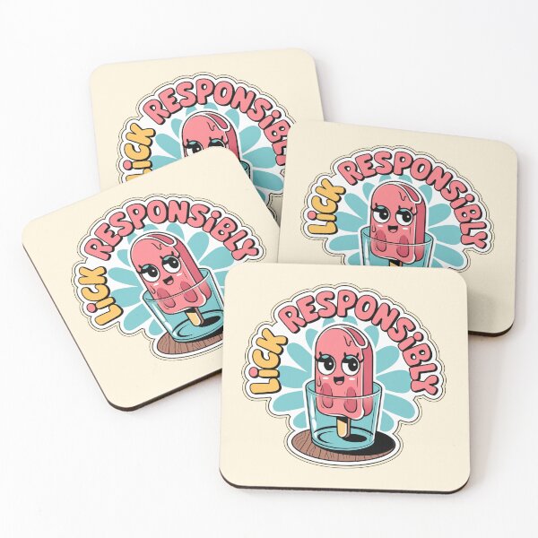 Item preview, Lick Responsibly - Cute Naughty Popsicle Sticker designed and sold by Arthoughts.