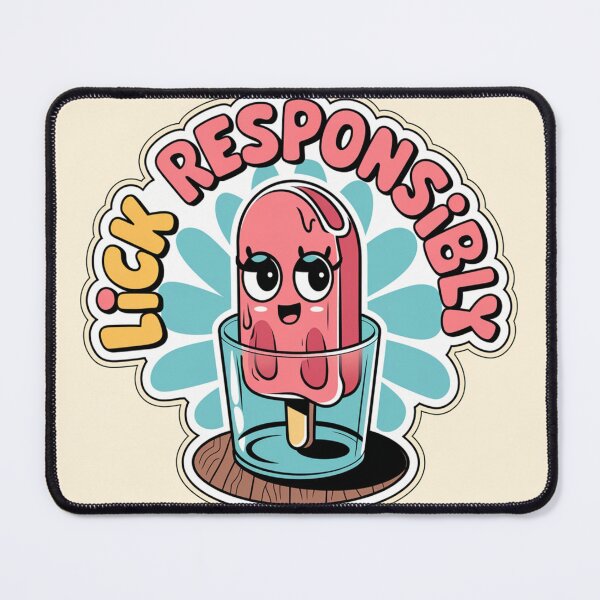 Item preview, Lick Responsibly - Cute Naughty Popsicle Sticker designed and sold by Arthoughts.