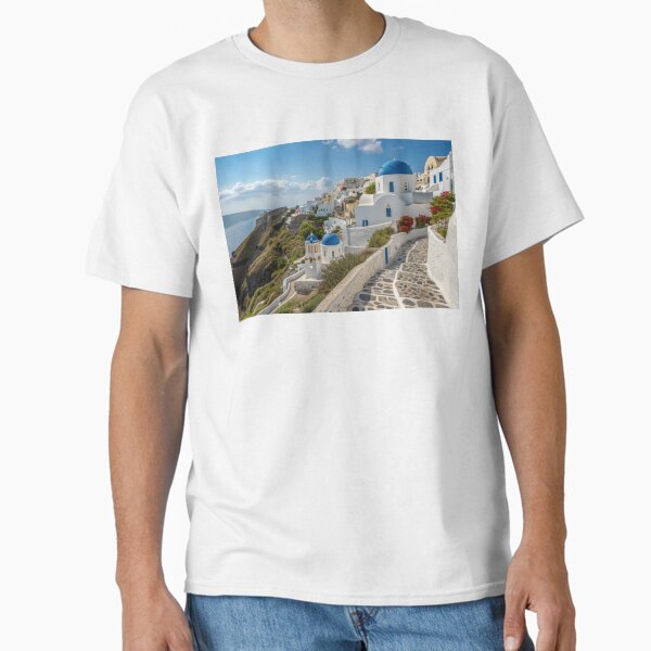 Item preview, Whitewashed Hillside Village Architecture in Greece  designed and sold by elkuni.