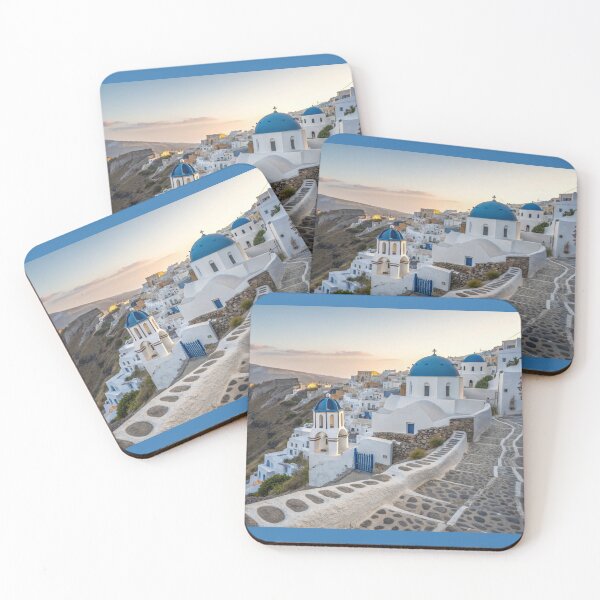 Item preview, Whitewashed Hillside Village Architecture in Greece  designed and sold by elkuni.