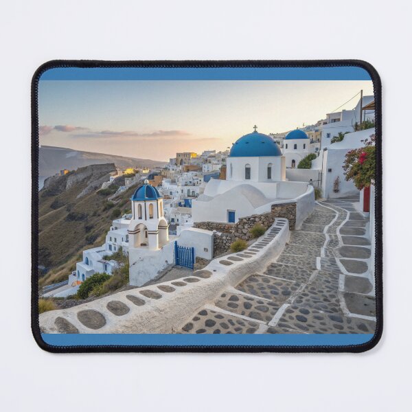 Item preview, Whitewashed Hillside Village Architecture in Greece  designed and sold by elkuni.