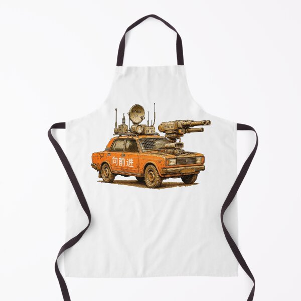 Item preview, Apocalypse Vehicle Rusty War Car Cyberpunk Art - The reds are Coming designed and sold by Michael van der Hoorn.