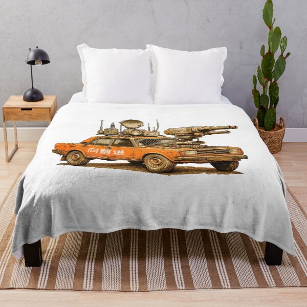 Item preview, Apocalypse Vehicle Rusty War Car Cyberpunk Art - The reds are Coming designed and sold by Michael van der Hoorn.