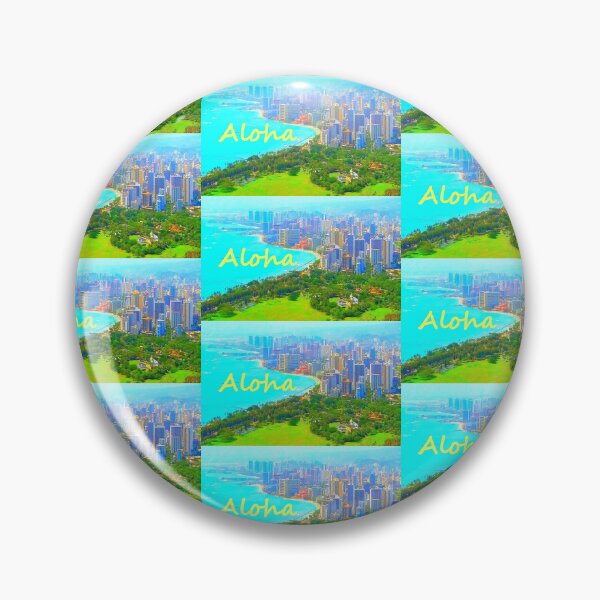 Item preview, Waikiki Bay From Diamond Head III designed and sold by R-F-B.