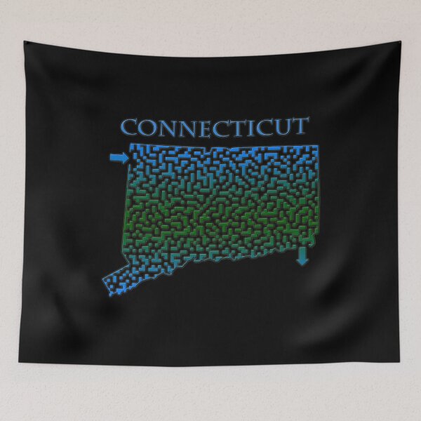 Item preview, Connecticut State Outline Maze & Labyrinth designed and sold by gorff.