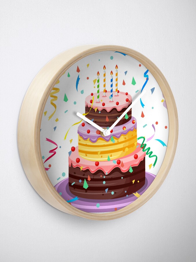 Clock Shaped Birthday Cake for Manny's Birthday