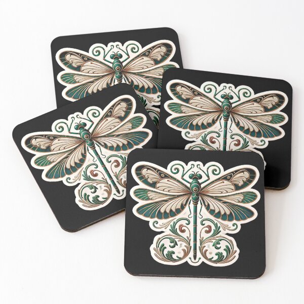 Item preview, Art Nouveau Dragonfly designed and sold by PinUpPizzazz.