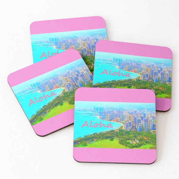 Item preview, Waikiki Bay From Diamond Head IV designed and sold by R-F-B.