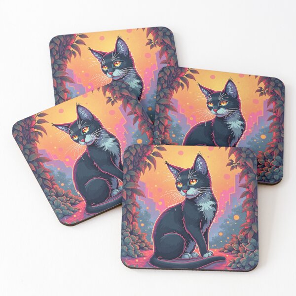 Item preview, Neon Cat Urban Look designed and sold by JonelleTshirts.