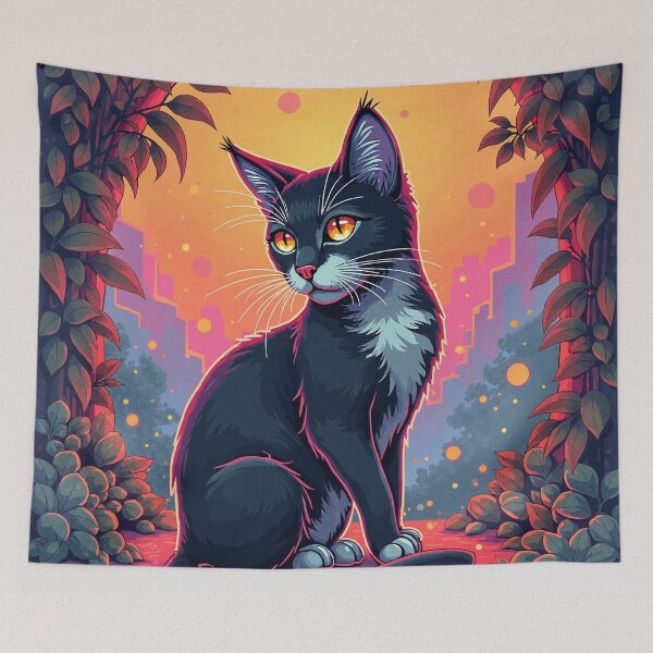 Item preview, Neon Cat Urban Look designed and sold by JonelleTshirts.
