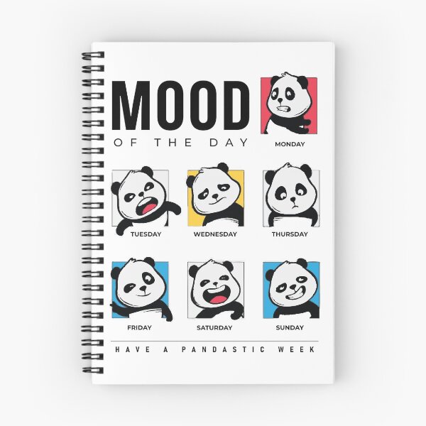 Item preview, Weekly Panda Mood Tracker Chart designed and sold by teezzi.