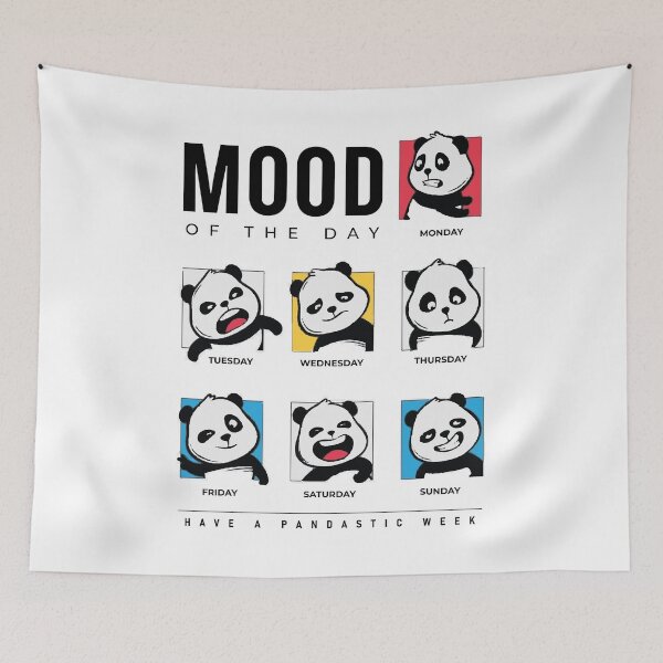 Item preview, Weekly Panda Mood Tracker Chart designed and sold by teezzi.