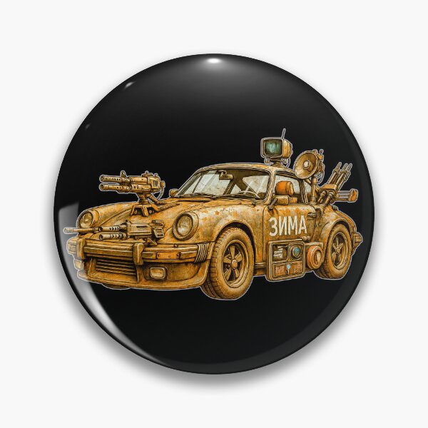 Item preview, The Reds Are Coming Cyberpunk Rust Sports Car designed and sold by Michael van der Hoorn.
