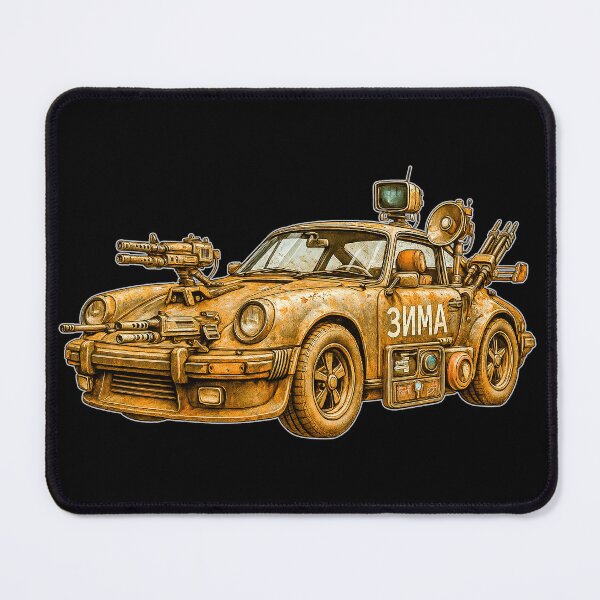 Item preview, The Reds Are Coming Cyberpunk Rust Sports Car designed and sold by Michael van der Hoorn.