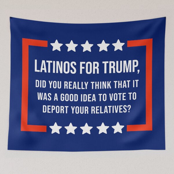 Item preview, Question for Latinos for Trump  designed and sold by Rachel the Artist .