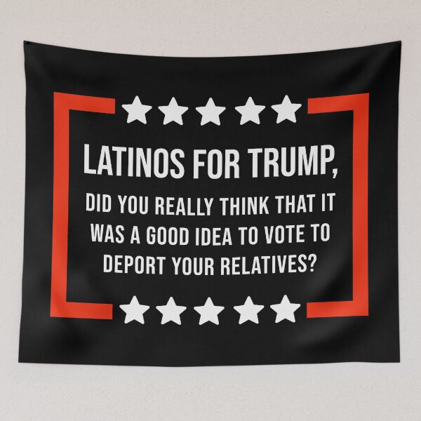 Item preview, Question for Latinos for Trump  designed and sold by Rachel the Artist .