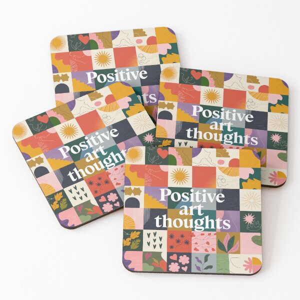 Item preview,  Positive Art Thoughts - Colorful Abstract Sticker designed and sold by Arthoughts.