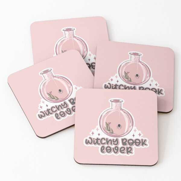 Item preview, Witchy Book Lover Light Pink Sticker designed and sold by ThePoisonPen.