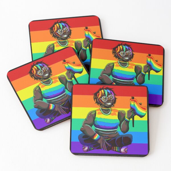 Item preview, (Colorblind-friendly) Queer Pride (Rainbow) - Pride Character Designs  designed and sold by GhostArtistArt.