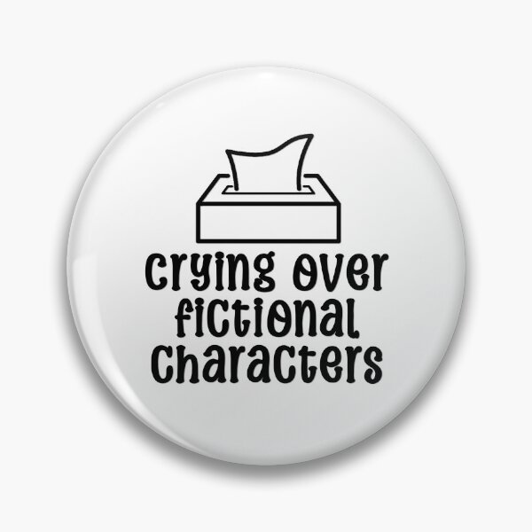 Item preview, Crying Over Fictional Characters Black Book Sticker designed and sold by ThePoisonPen.