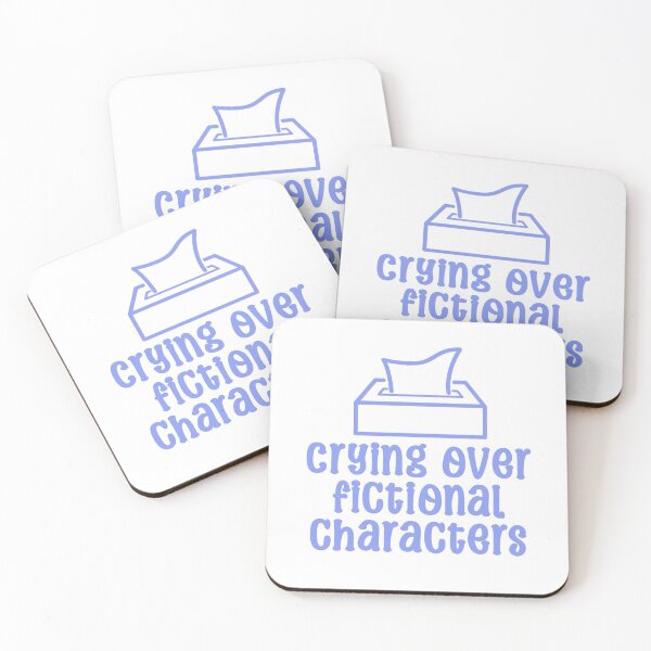 Item preview, Crying Over Fictional Characters Blue Periwinkle Book Sticker designed and sold by ThePoisonPen.