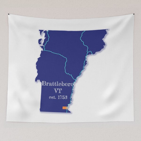 Item preview, Brattleboro, VT [Blue] designed and sold by PhilbonianDezin.