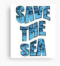 Save the sea Canvas Print
