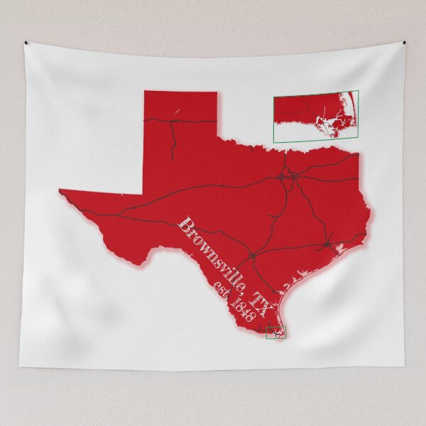 Item preview, Brownsville, TX [Red] designed and sold by PhilbonianDezin.