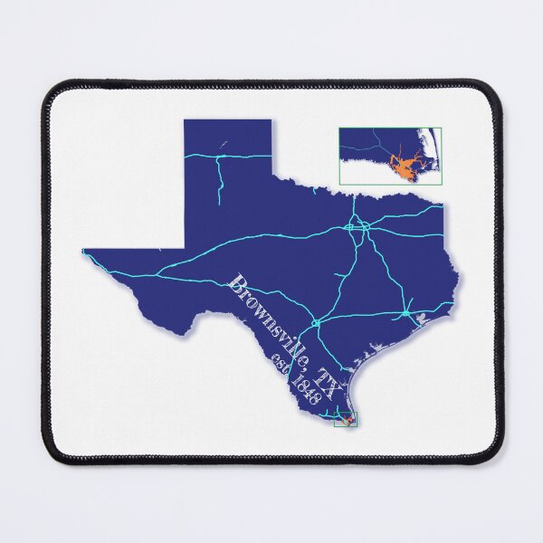 Item preview, Brownsville, TX [Blue] designed and sold by PhilbonianDezin.