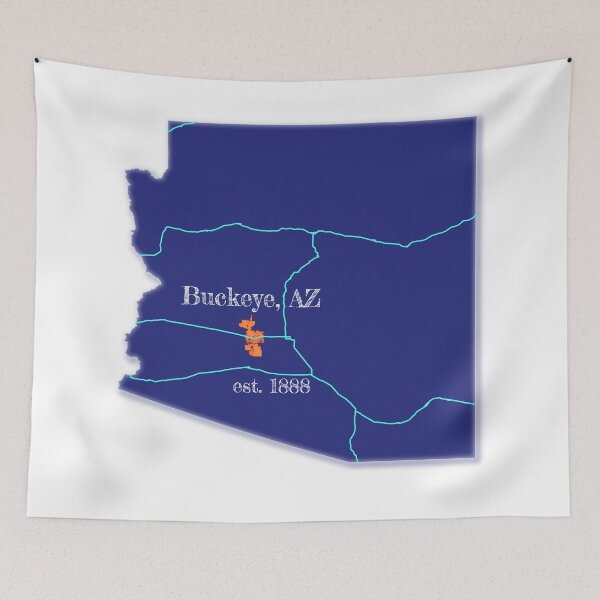 Aperçu de l'œuvre Buckeye, AZ [Bleu] créée et vendue par PhilbonianDezin.