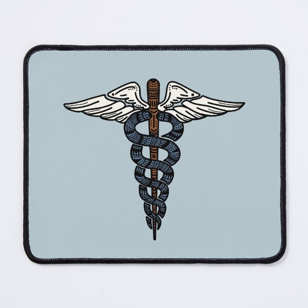 Item preview, Blue - Staff of Caduceus designed and sold by Mostly Medical.