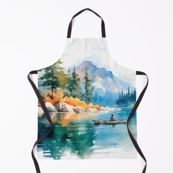 Item preview, Mountain Calm Canoe - Watercolor designed and sold by Daniel Wampler.