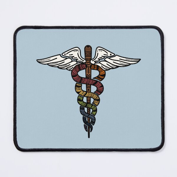 Item preview, Colorful - Staff of Caduceus designed and sold by Mostly Medical.