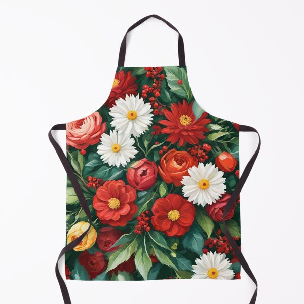 Item preview, Arrangement of Red, White, and Yellow Flowers Between Leaves designed and sold by Ciervo Primavera.