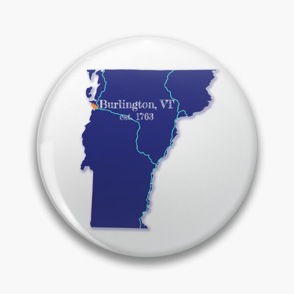 Artikelvorschau, Burlington, VT [Blau] entworfen und verkauft von PhilbonianDezin.